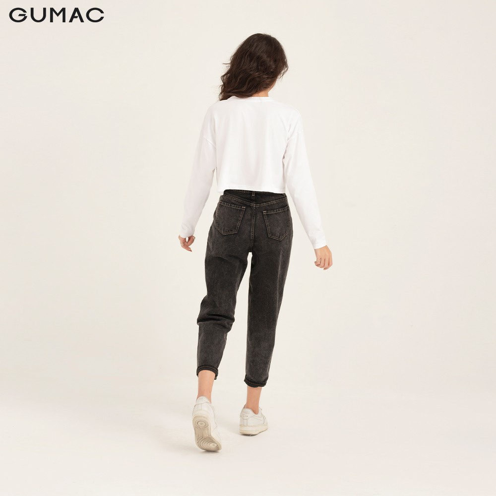 [Mã WABRGTET giảm 10% đơn 250k] Áo thun nữ tay dài croptop GUMAC đủ màu đủ size, trẻ trung ATB1122