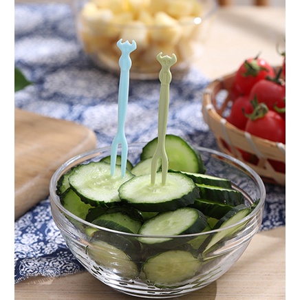 Bộ 50 Nĩa Nhựa Ăn Trái Cây Tiện Lợi