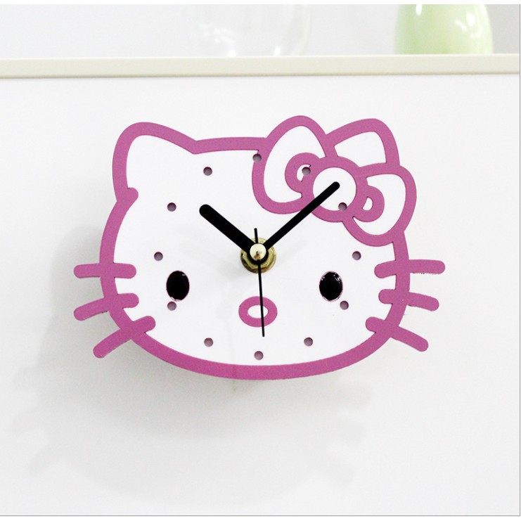 Đồng Hồ Nam Châm Hít Tủ Lạnh Hình Hello Kitty Dễ Thương (Life-365)