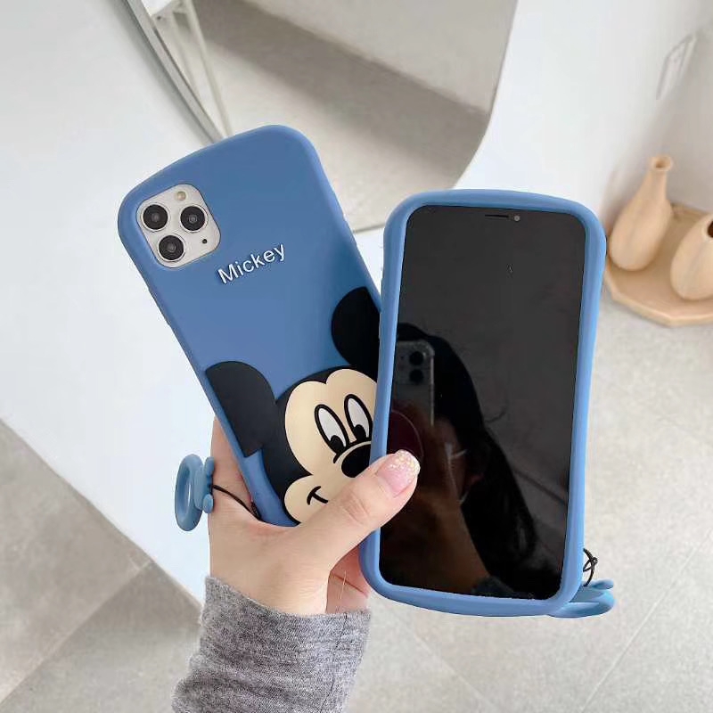 Ốp điện thoại chống sốc bằng silicone mềm hình Mickey cho IPHONE 4 4S 5 5S SE 6 6S 7 8 PLUS XR XS MAX 11 PRO MAX 3D