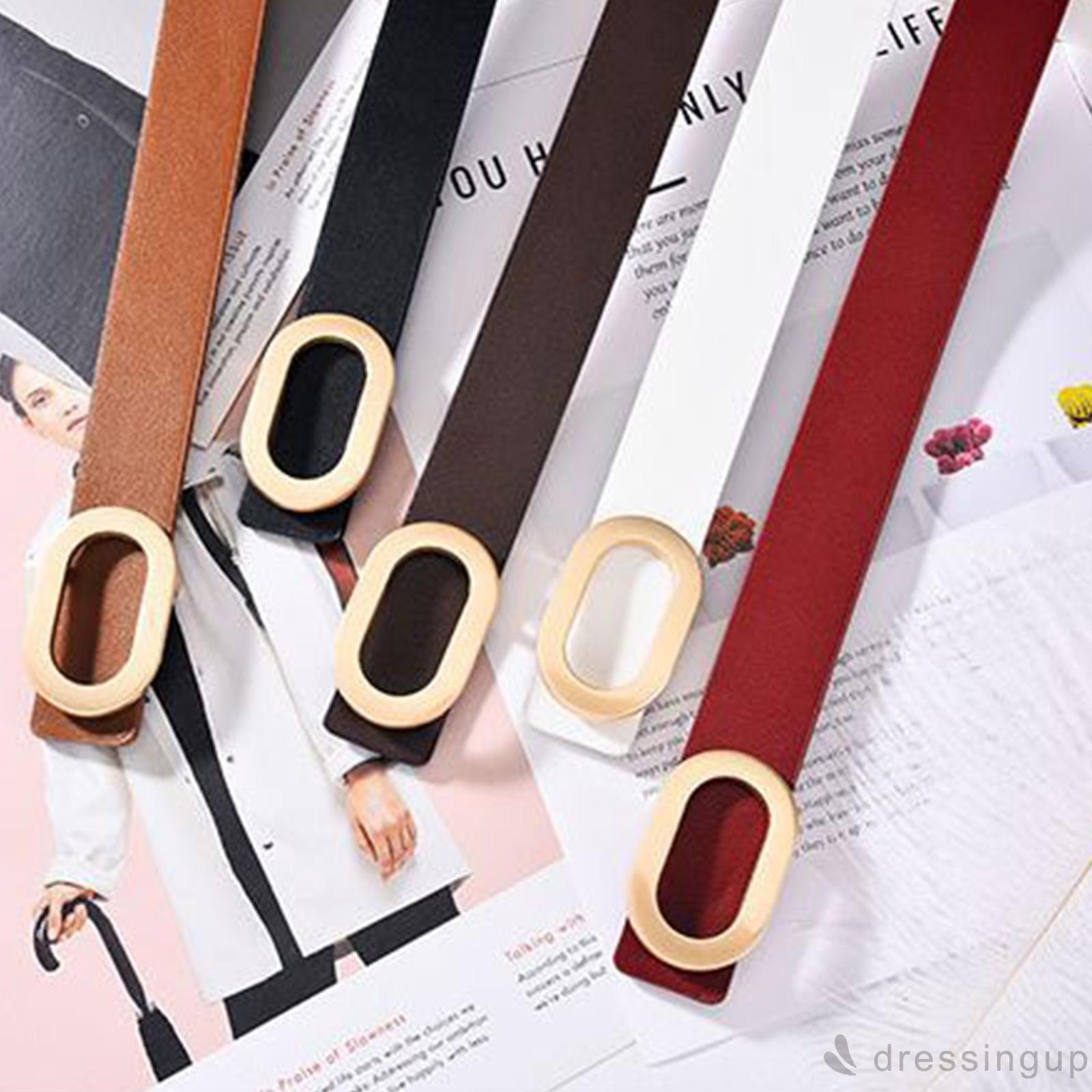 Thắt Lưng Da Khóa Hợp Kim Hình Oval Dành Cho Nữ | BigBuy360 - bigbuy360.vn