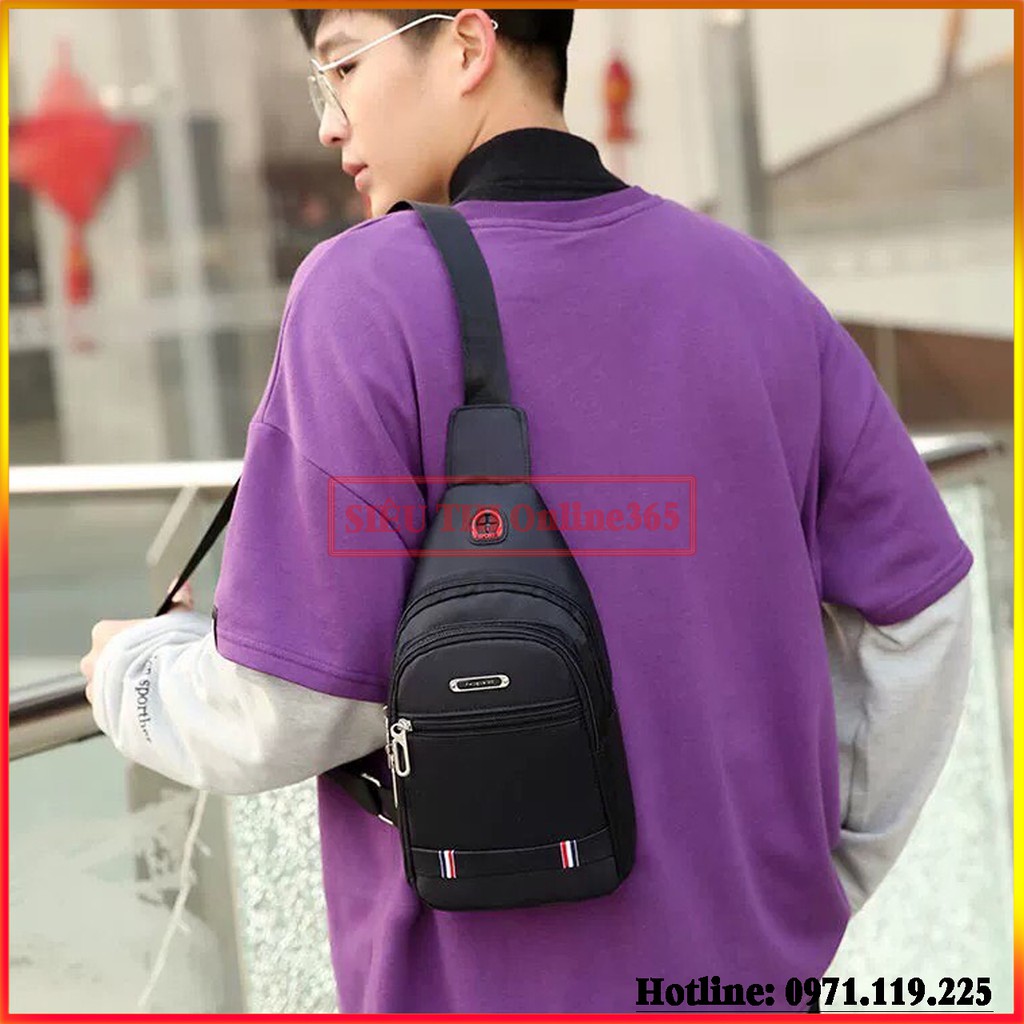 Túi Đeo Chéo Nam Thời Trang Canvas Đi Mưa Cao Cấp CN12 | BigBuy360 - bigbuy360.vn