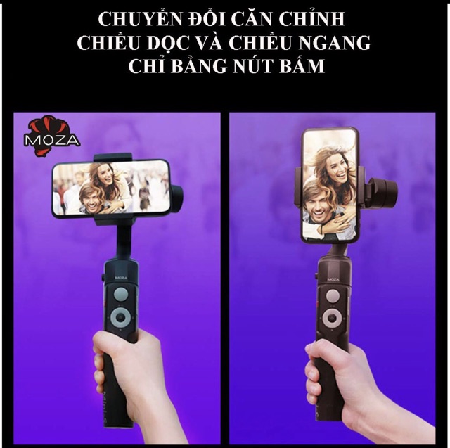 Gimbal chống rung Moza mini S - tay cầm chống rung dành cho điện thoại - chính hãng Bảo hành 36 tháng