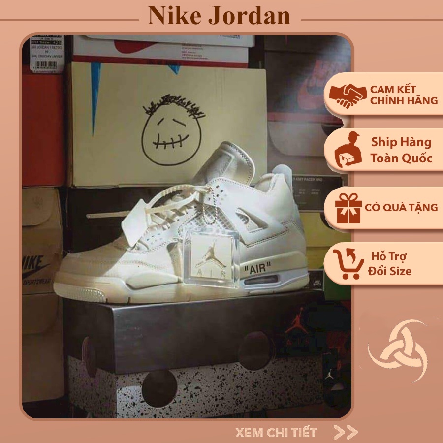 Giày Jordan 4 Thể Thao Nam Nữ, Giày Sneaker JD4 Yellow Hàng Đẹp Full Box Bill