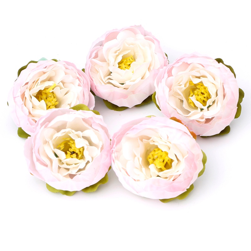 Bộ 5 Bông Hoa Mẫu Đơn Nhân Tạo Trang Trí Nội Thất