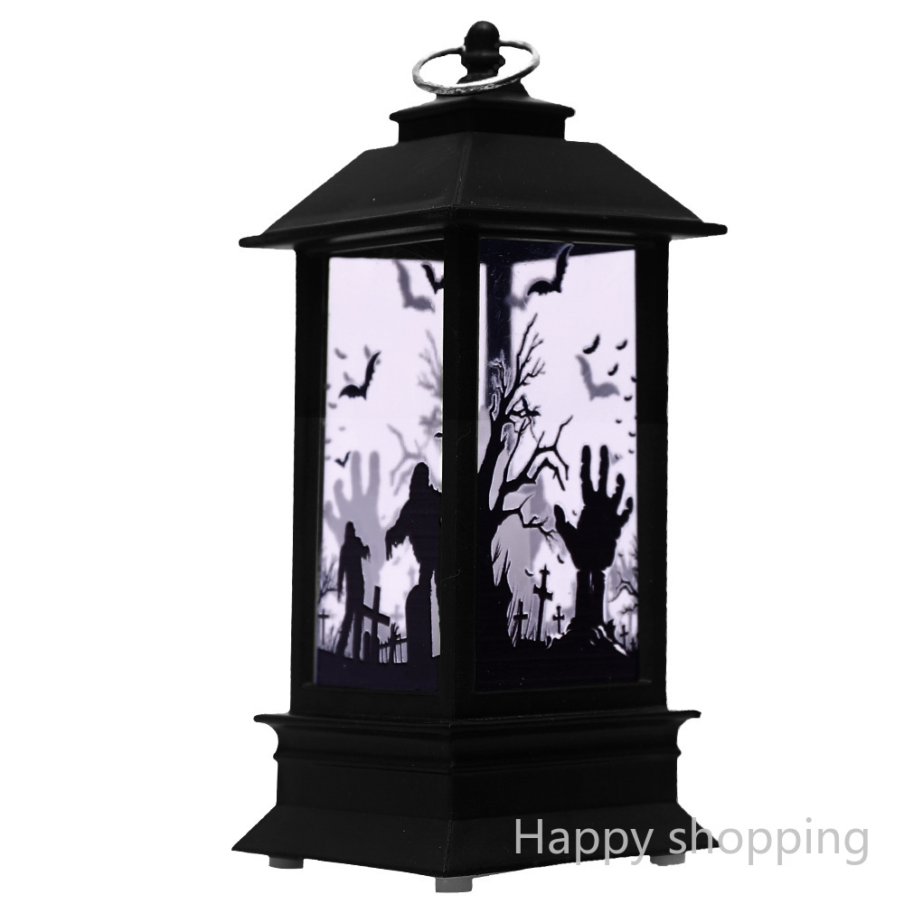 Mới Lồng Đèn Led Hình Quả Bí Ngô Bằng Nhựa Trang Trí Halloween