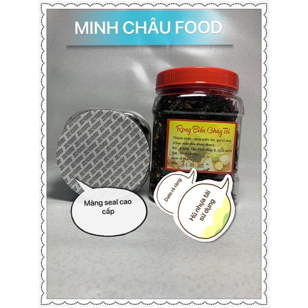 200Gr Rong biển cháy tỏi thơm giòn,ăn vặt, ăn cơm đều ngon