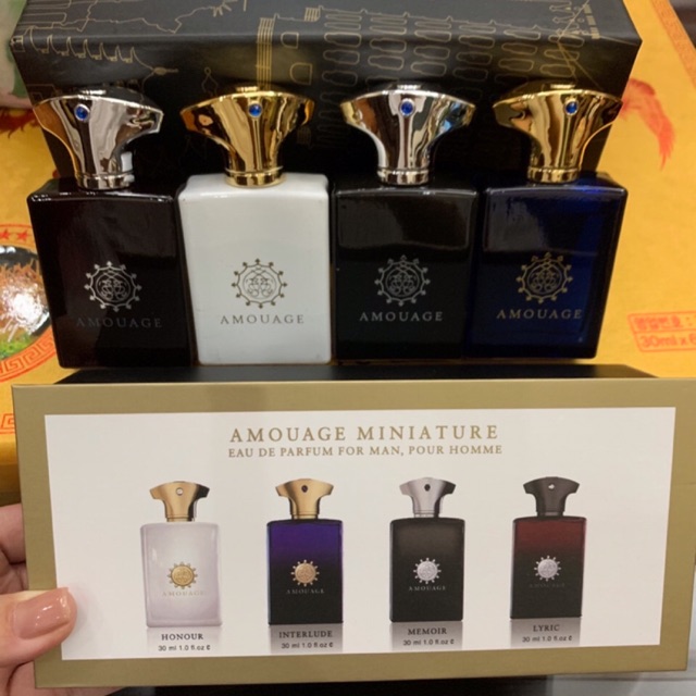Set Bộ Nước Hoa Amouage mini 4 chai / 30ml chai