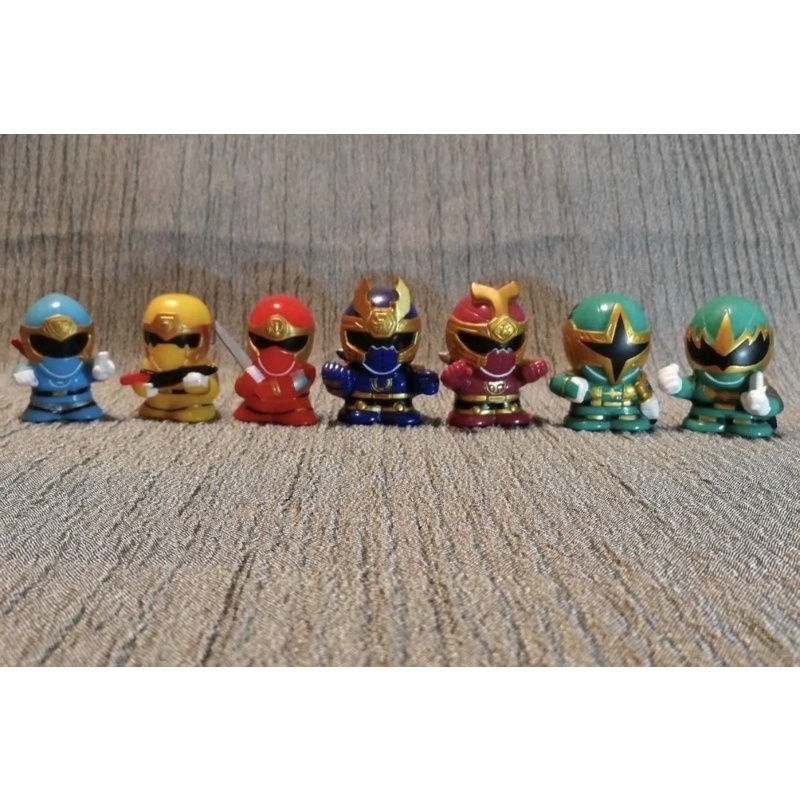 Siêu nhân cuồng phong chibi set Ninpuu Sentai Huricaneger mô hình dễ thương