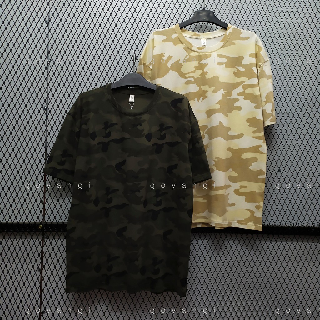 Áo thun camo tee oversize