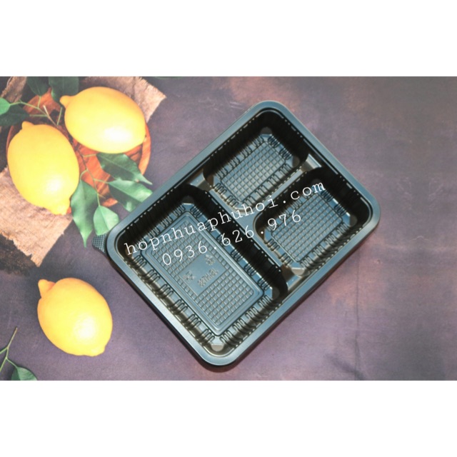 Hộp nhựa đựng cơm 3 ngăn Phú Hội