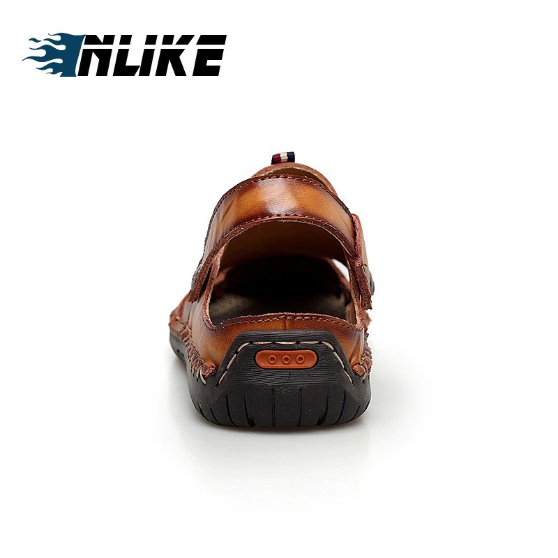 Giày sandal da thật size lớn cho nam