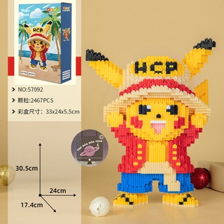 Đồ chơi lắp ráp Pikachu hoạt hình