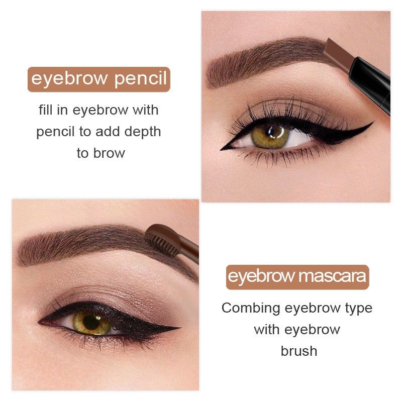 Bộ mascara chân mày và chì kẻ mày Kiss Beauty chuyên nghiệp và thời trang cho phái đẹp | BigBuy360 - bigbuy360.vn