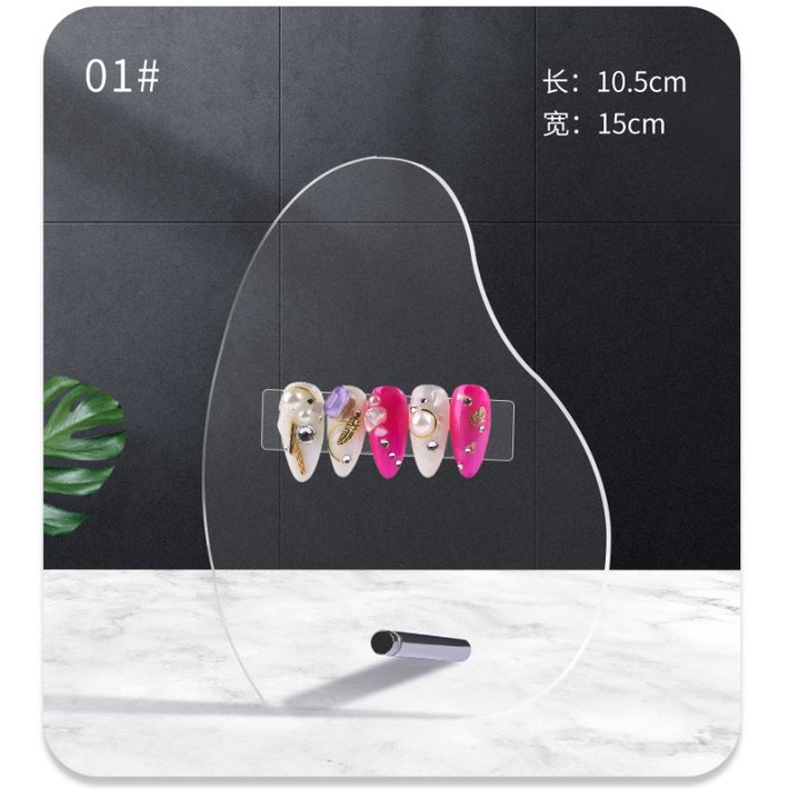 Khung Trưng Bày Móng mẫu mica  - phụ kiện nail