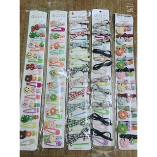 Sét 2 kẹp tóc nơ siêu xinh