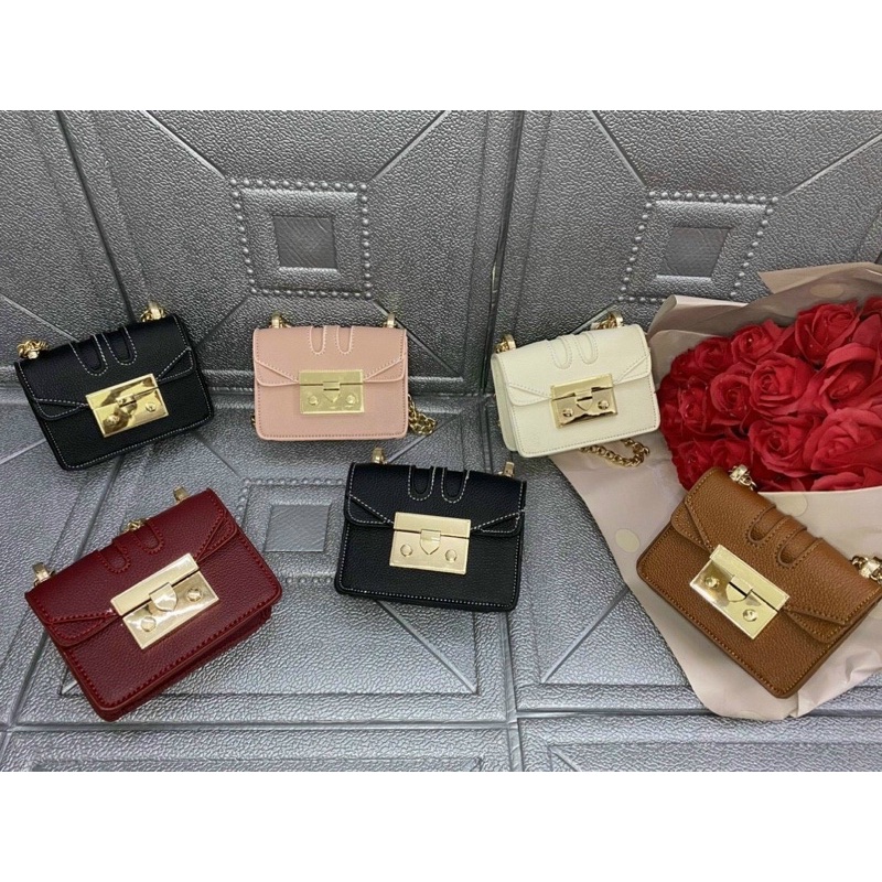 Túi đeo nữ - túi mini cực xinh sz 12cm- túi nhí nữ