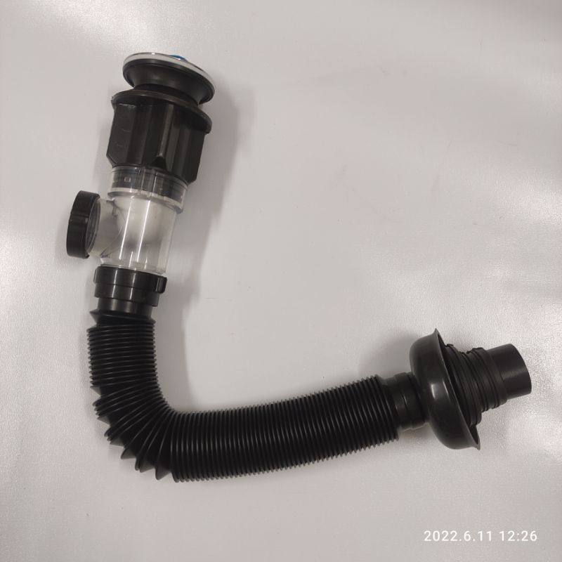 Bộ xi phông ruột gà có thoát tràn