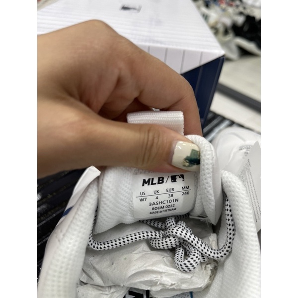 *Chính Hãng* Giày Sneaker MLB BigBall Chunky LA Chữ Xanh, NY Chữ Đen Đế Gum