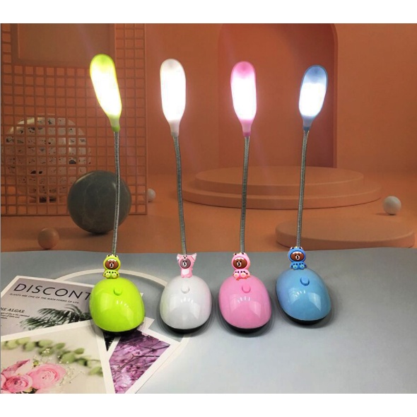 đèn bàn mini gấu brown thỏ cony vịt sally DBM11 dễ thương cute idol hoạt hình