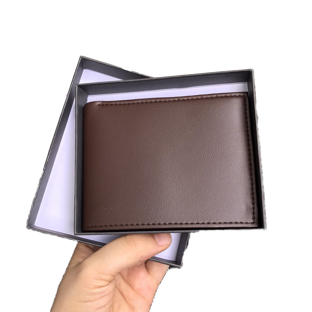 Ví nam chất đẹp thời trang cao cấp bóp da PU nhiều ngăn phong cách trẻ sành điệu gu nam tính nhập khẩu giá rẻ