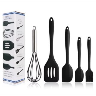 Bộ 5 Phới đánh trứng spatula silicon cao cấp