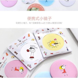 Gương mini Hàn Quốc dễ thương nhỏ gọn