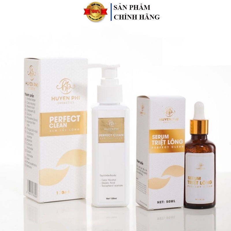 Combo kem tẩy lông Huyền Phi, wax lông tay chân bụng vùng kín có tặng kèm serum triệt lông