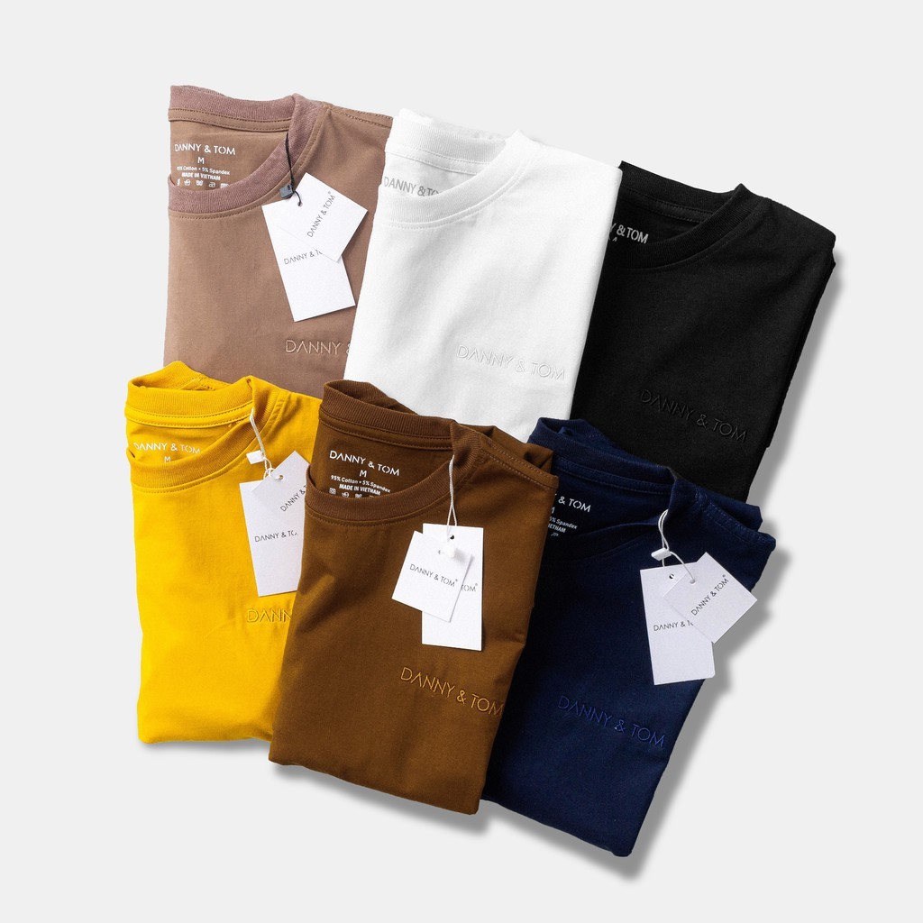 Áo Thun Nam Cổ Tròn Danny & Tom Vải Cotton Dày Dặn Form Rộng Unisex DN02 | BigBuy360 - bigbuy360.vn