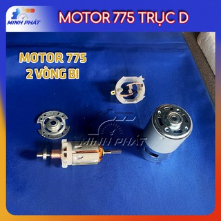Motor 775 2 vòng bi bạc đạn kép trục D tốc độ 10000 vòng