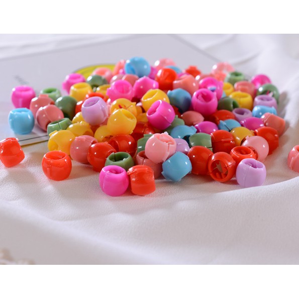 SET 10 CÁI GẤP TÓC MINI MÀU NHIỀU HÌNH TRÒN NHIỀU MÀU