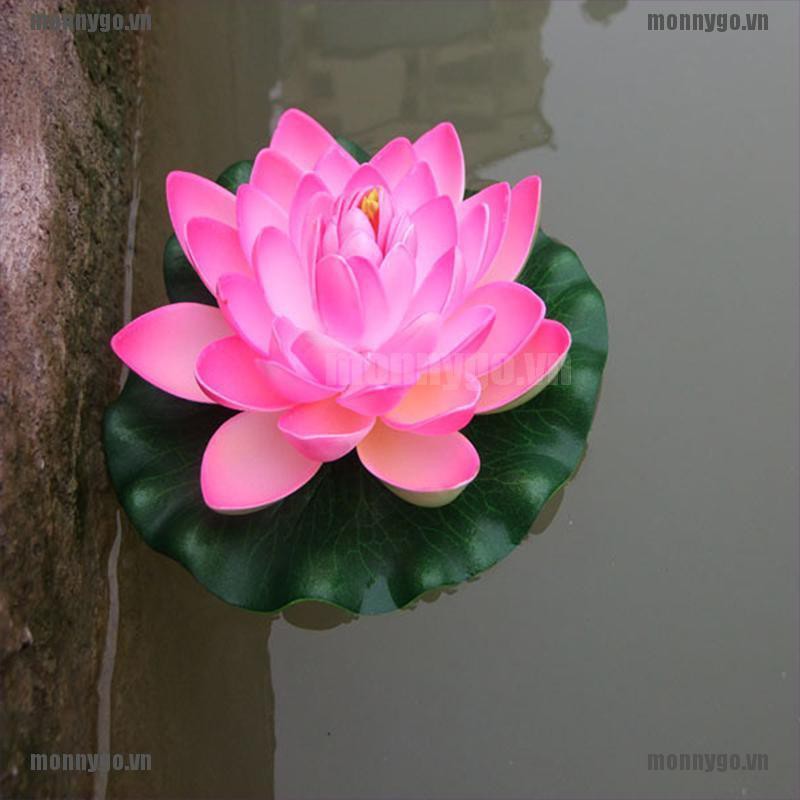 Hoa sen giả 18cm trang trí độc đáo