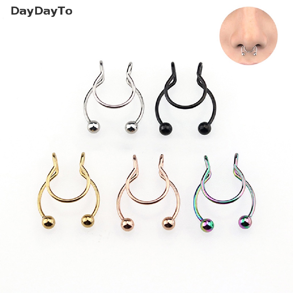 Khuyên kẹp mũi không xỏ lỗ đơn giản thời trang