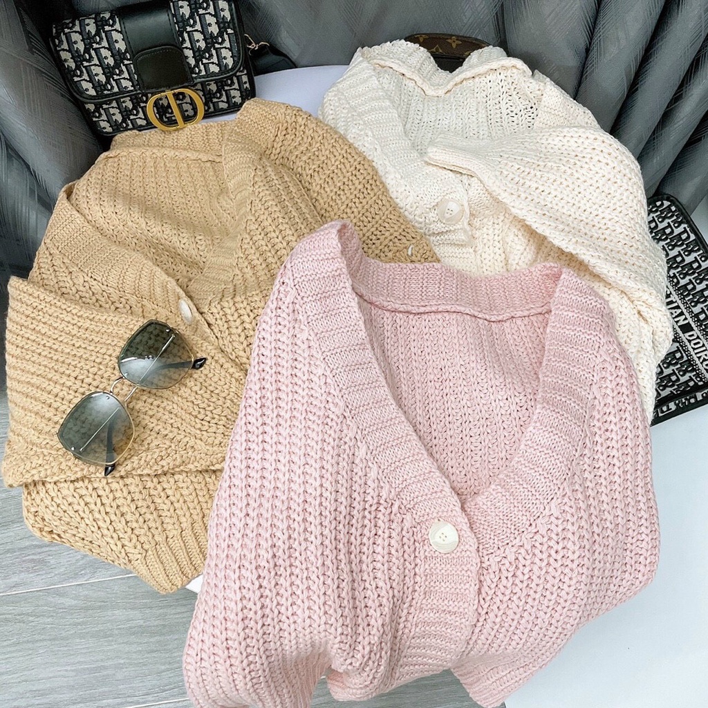 Áo khoác len 1 cúc tay bồng - Nana's House