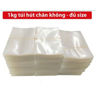 BỌC HÚT CHÂN KHÔNG 1KG ĐỦ SIZE 2 MẶT TRƠN