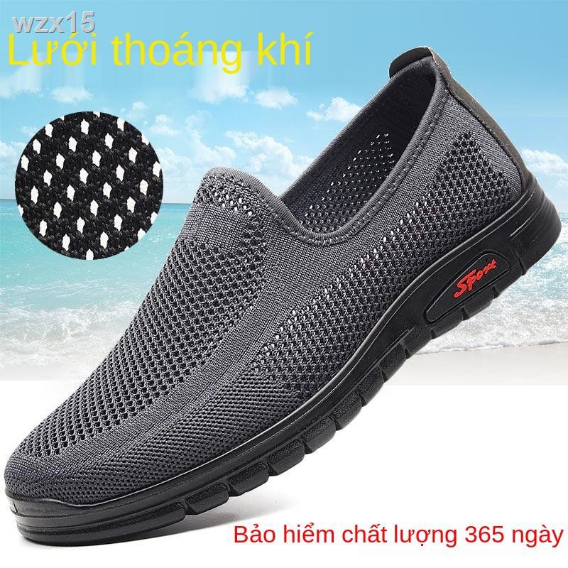 giày vải nam lưới mùa hè thường chống trơn trượt ông nội và bố size lớn