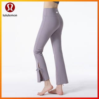 Lululemon  Quần Ống Loe Tập Yoga Lưng Cao Có Túi Sau Lưng Nhanh Khô 9023
