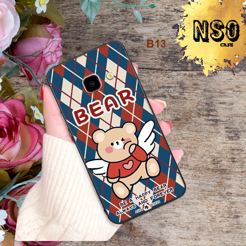 Ốp Samsung J7 prime - Samsung j4 Core/ J4 Plus In Hình Gấu Bear Siêu Cute Đáng Yêu