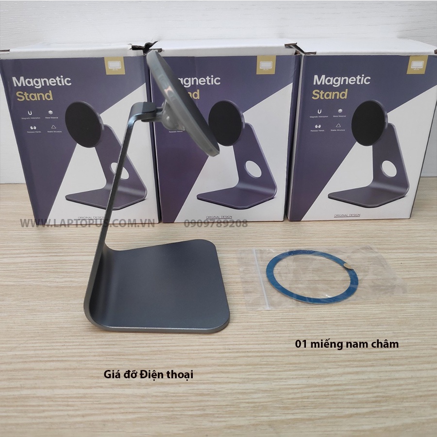 Giá Đỡ Nam Châm Hít Điện Thoại Ipad Nhôm