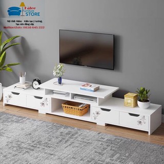 [ Nhiều màu ] Kệ tivi  (120-190)*30*36cm, Gỗ MDF phủ melamin chống thấm