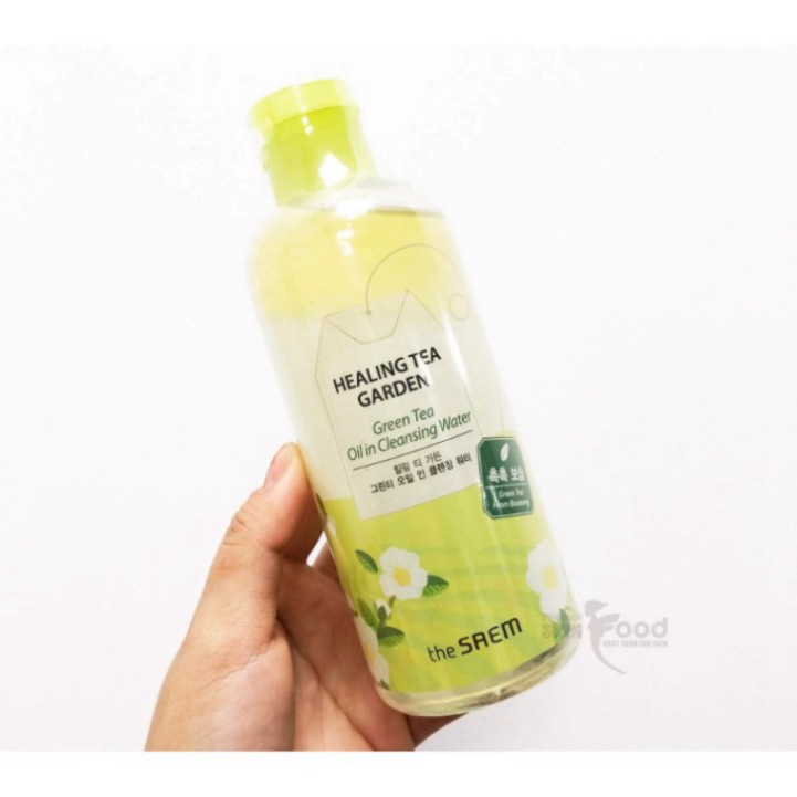 Nước Tẩy Trang Chiết Xuất Từ Các Loại Lá Trà The Saem Healing Tea Garden Cleansing Water 300ml R8