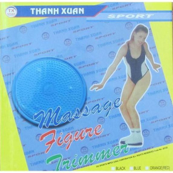 Đĩa Xoay Eo Sắt Tập Thể Dục Giảm mỡ bụng Thanh Xuân ( tặng 10 khẩu trang màu sắc ngẫu nhiên)