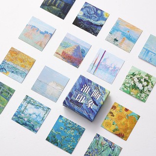 Sticker hộp - Oil Painting