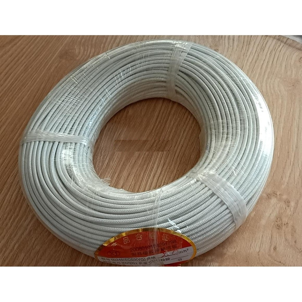Dây điện amiang chịu nhiệt ,chống cháy 1x6mm giá /1m
