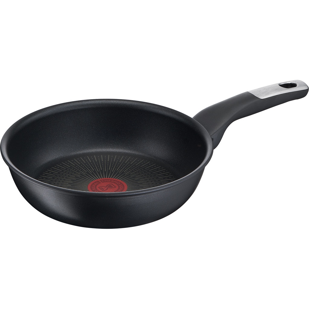 Chảo chiên Tefal Unlimited 22cm G2550302- Sản Xuất Tại Pháp - Hàng Chính Hãng- Phủ Titanium -Báo Nhiệt Thông Minh