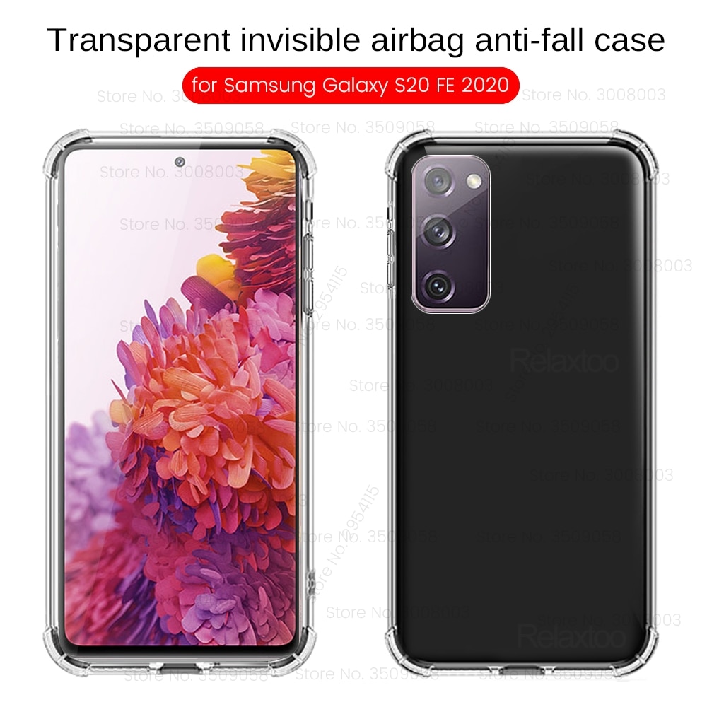 Ốp điện thoại TPU mềm trong suốt chống rơi rớt cho Samsung Galaxy S20 FE