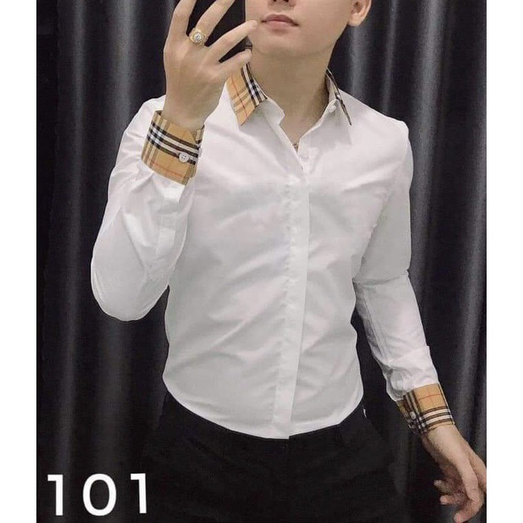  (HOT) Áo Sơ Mi Nam Dài Tay Mẫu 02 Chất Vải Cotton Không Nhăn