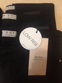 Quần cotton co giãn Bershka chuẩn Auth