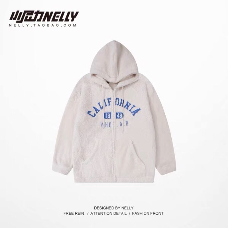 Áo khoác nelly nỉ bông sale (có sẵn) califonia who.a.b