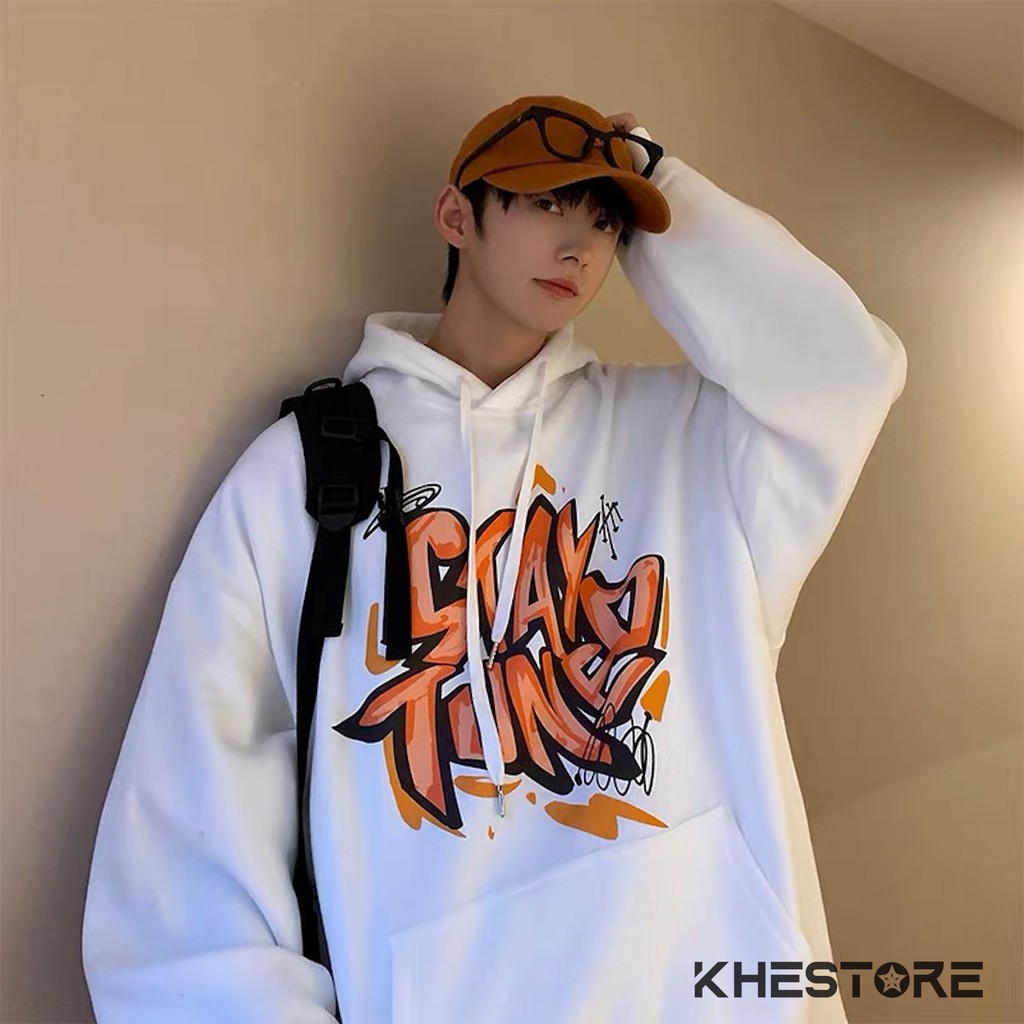 Áo Hoodie Khestore 3127 , Áo Hoodie Nam Nữ From Rộng , Hoodie nỉ bông